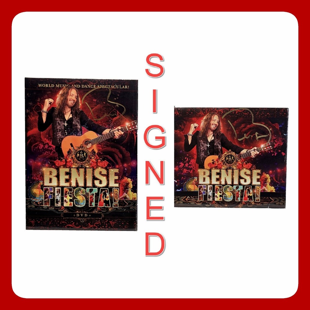 Benise Fiesta DVD CD Set Signed Autograph Spanish Guitar Music 195269207991